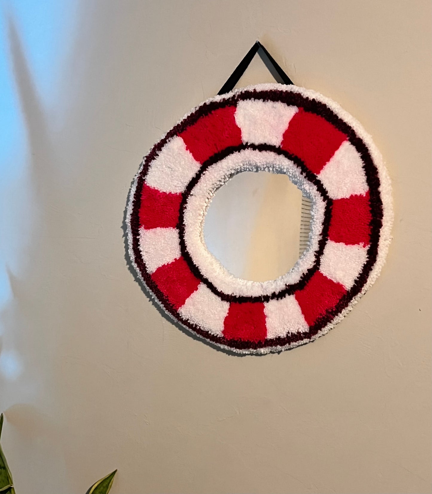 Tufted Checkered Mirror