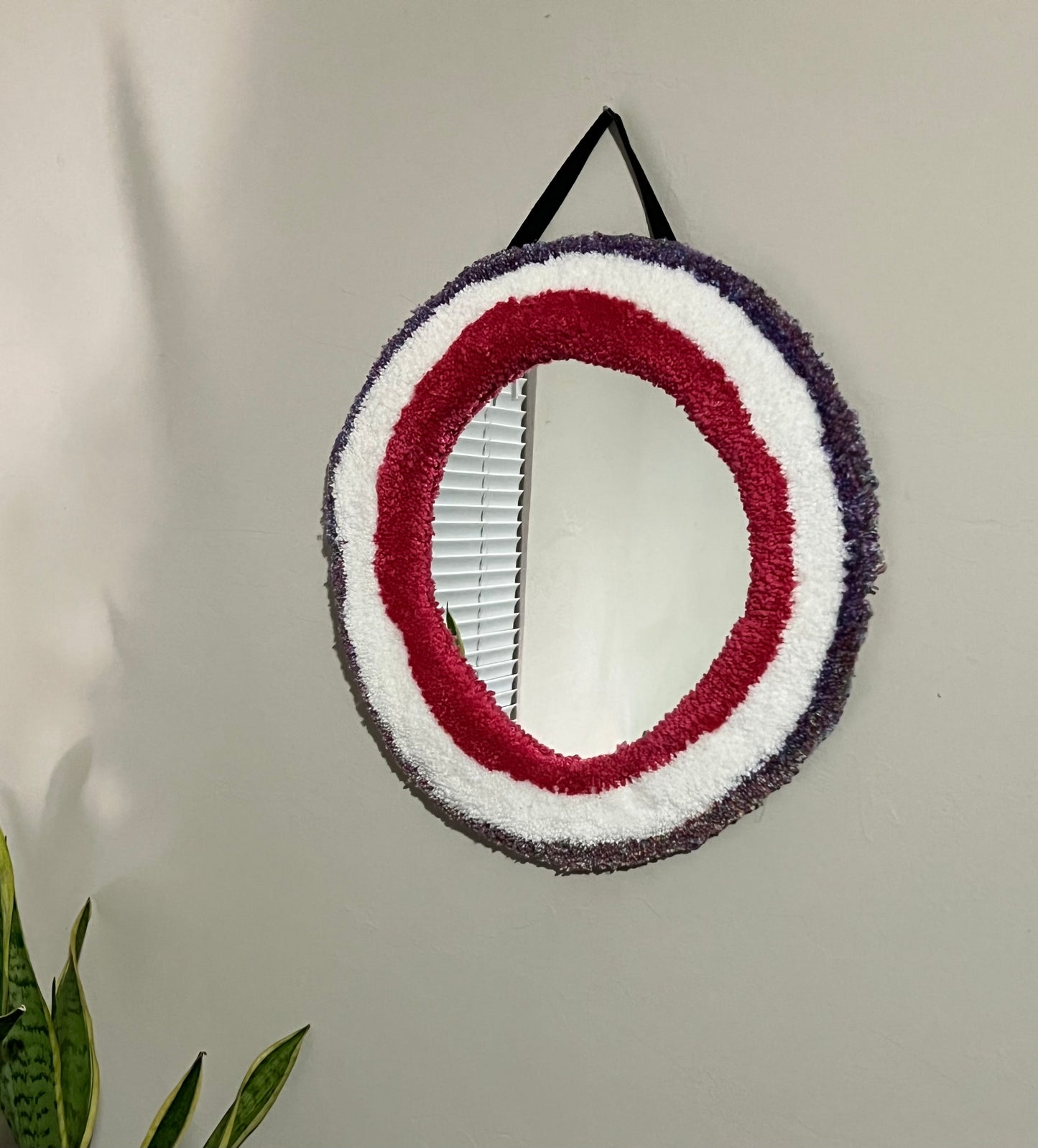 Tufted Circle Mirror