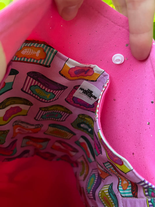 Floral Cat XL Tote Bag