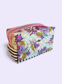 Purple Floral Pouch The Handmade House