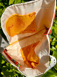 Quilted Orange Oversized Tote The Handmade House