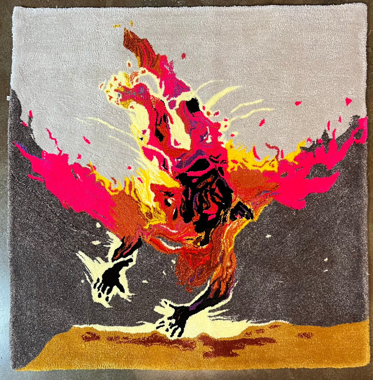 Custom Story of the Year album cover commission, 60x60, abstract vibrant design.