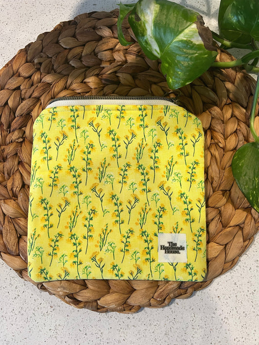 Yellow Flower Mini Pouch