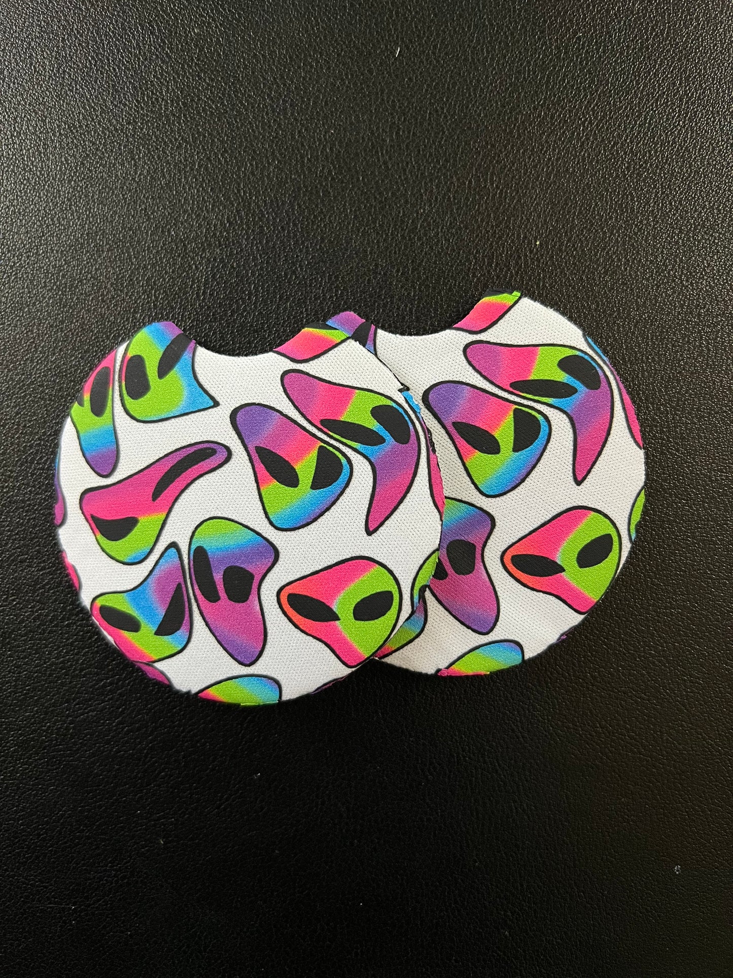 Trippy Alien Car Coasters