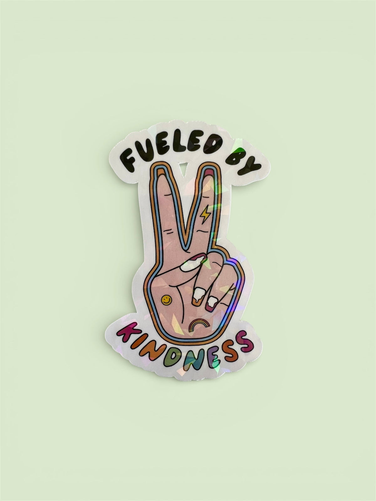 Fueled By Kindness Waterproof Sticker | Vinyl The Handmade House