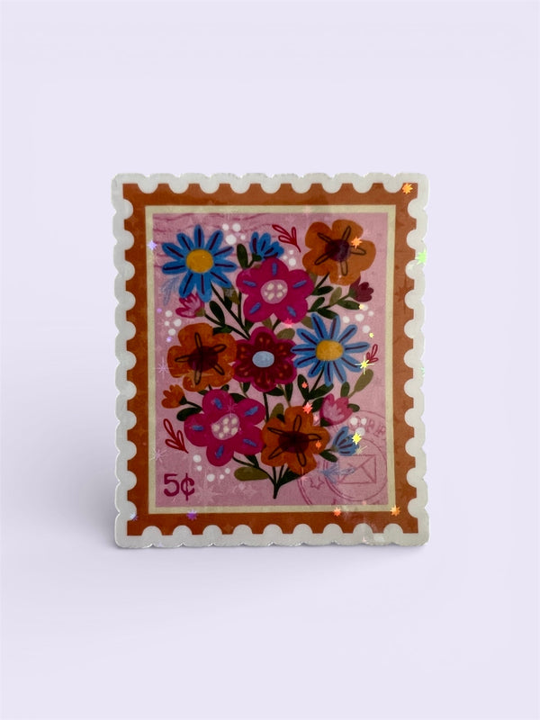 Stamp 5c Waterproof Vinyl Sticker | Retro Design The Handmade House