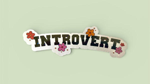 Introvert Waterproof Vinyl Sticker | Handmade The Handmade House