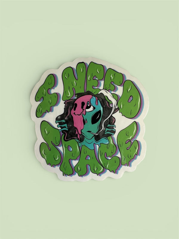 I Need Space Waterproof Sticker | Vinyl Decal The Handmade House