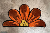 Sunflower-shaped rug, size 32x17, from Drop 3 collection.