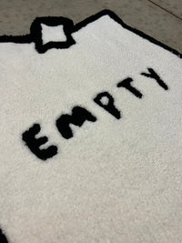 Drop 3: Post-It Note design rug with "EMPTY" text, size 22x21.