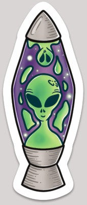 Alien Lava Lamp Sticker